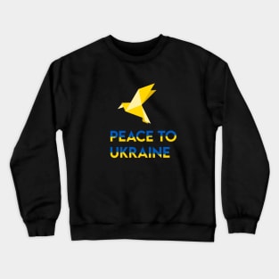 Ukraine Support promote peace yellow bird Crewneck Sweatshirt